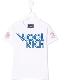 Woolrich Kids футболка с логотипом