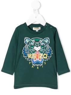 Kenzo Kids топ с вышивкой Tiger