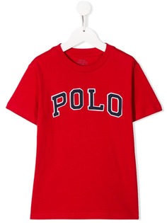 Ralph Lauren Kids футболка с вышитым логотипом