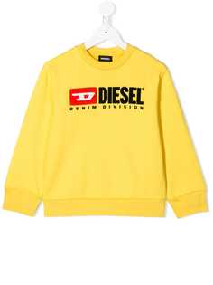 Diesel Kids толстовка с вышитым логотипом