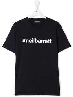 Neil Barrett Kids футболка с логотипом