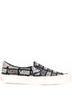 Vans слипоны с узором