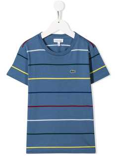 Lacoste Kids футболка с вышитым логотипом