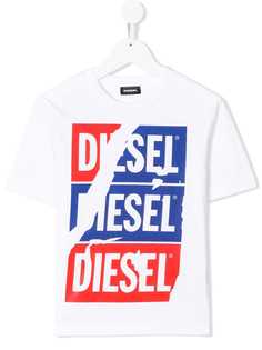 Diesel Kids футболка с логотипом