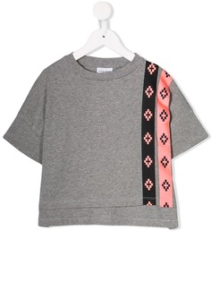 Marcelo Burlon County Of Milan Kids футболка с контрастными полосками и логотипом