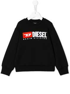 Diesel Kids толстовка с контрастным логотипом