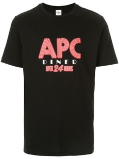 A.P.C. футболка с графичным принтом