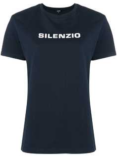 Aspesi футболка с принтом Silenzio