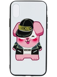 Moschino чехол для iPhone X с логотипом