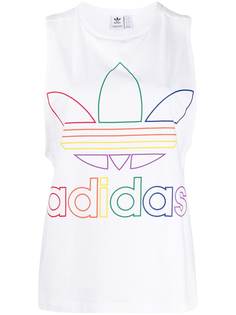 adidas футболка без рукавов с логотипом