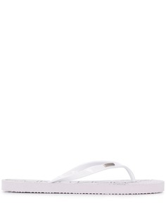 Calvin Klein шлепанцы с металлическим логотипом
