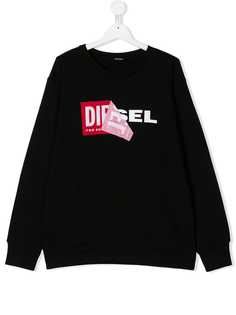 Diesel Kids толстовка с принтом логотипа