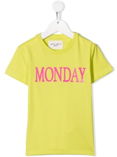 Alberta Ferretti Kids футболка с узором Monday