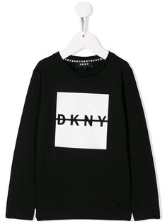 Dkny Kids топ с длинными рукавами и логотипом