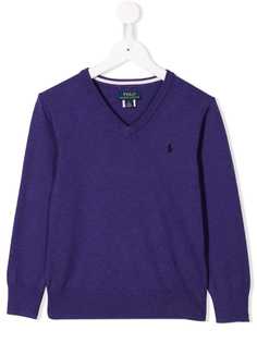 Ralph Lauren Kids свитер с вышитым логотипом
