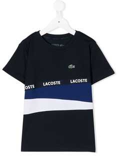 Lacoste Kids футболка в стиле колор-блок с логотипом