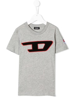 Diesel Kids футболка с вышитым логотипом
