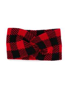 Woolrich Kids повязка на голову в клетку