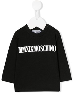 Moschino Kids топ с логотипом
