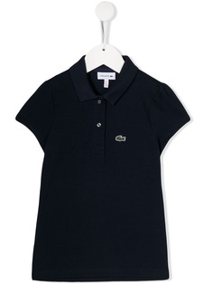 Lacoste Kids рубашка-поло с нашивкой-логотипом