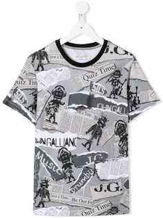 John Galliano Kids футболка с принтом