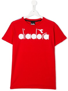 Diadora Junior футболка с контрастным принтом логотипа