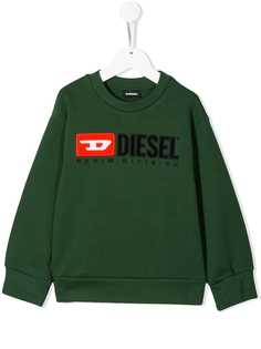 Diesel Kids толстовка с вышитым логотипом
