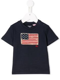 Ralph Lauren Kids футболка с нашивкой флага