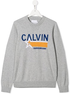 Calvin Klein Kids джемпер с вышитым логотипом