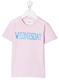 Alberta Ferretti Kids футболка с принтом Wednesday