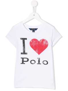 Ralph Lauren Kids рубашка-поло с принтом