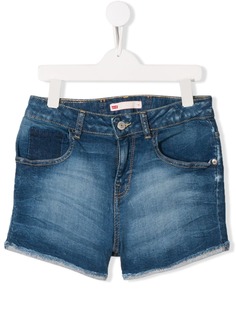 Levis Kids джинсовые шорты с необработанными краями