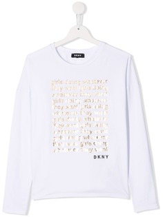 Dkny Kids футболка с надписью