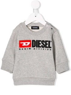 Diesel Kids толстовка с вышитым логотипом