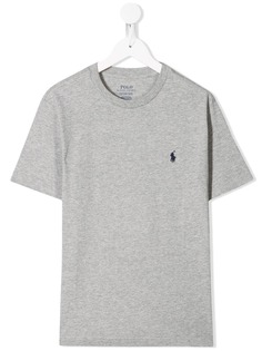 Ralph Lauren Kids футболка с вышивкой пони