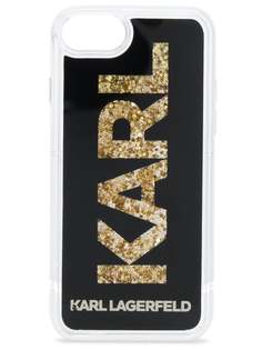 Karl Lagerfeld чехол для iPhone 8 с блестками