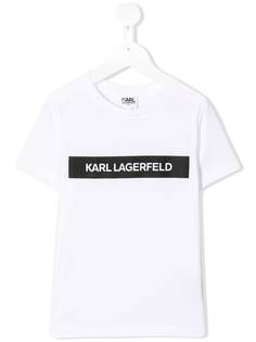 Karl Lagerfeld Kids футболка с логотипом