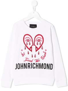 John Richmond Junior толстовка с графичным принтом