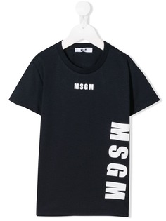 Msgm Kids футболка с логотипом