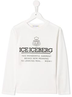 Iceberg Kids топ с длинными рукавами и логотипом