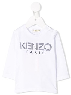 Kenzo Kids футболка с длинными рукавами и логотипом