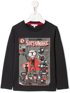 Little Marc Jacobs топ Mr Marc с длинными рукавами
