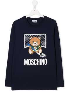 Moschino Kids толстовка с принтом Teddy Bear