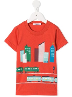Familiar футболка с изображением городского пейзажа
