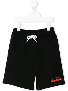 Diadora Junior шорты с полосками и логотипом