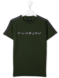 John Richmond Junior футболка с вышитым логотипом