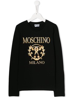 Moschino Kids толстовка с логотипом