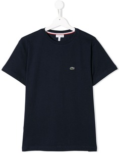 Lacoste Kids футболка с вышитым логотипом