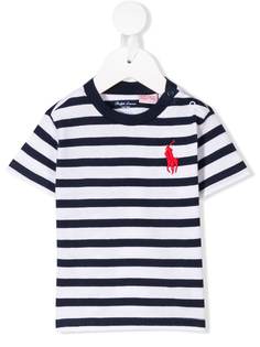 Ralph Lauren Kids футболка в полоску с логотипом