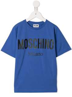 Moschino Kids футболка с логотипом